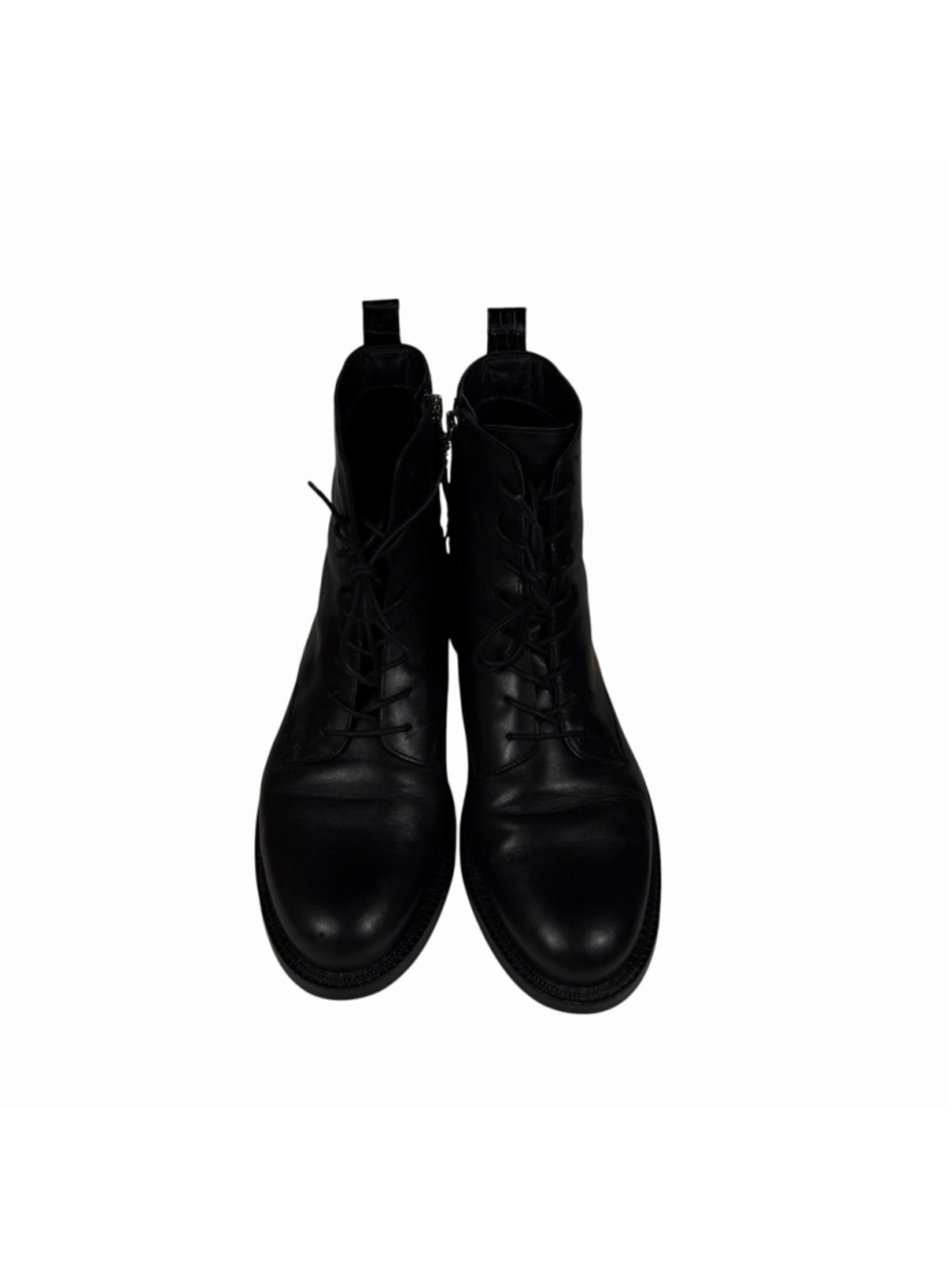 Sam Edelman Nina Black Leather Combat Boots Womens Size 11M - Picture 3 of 11